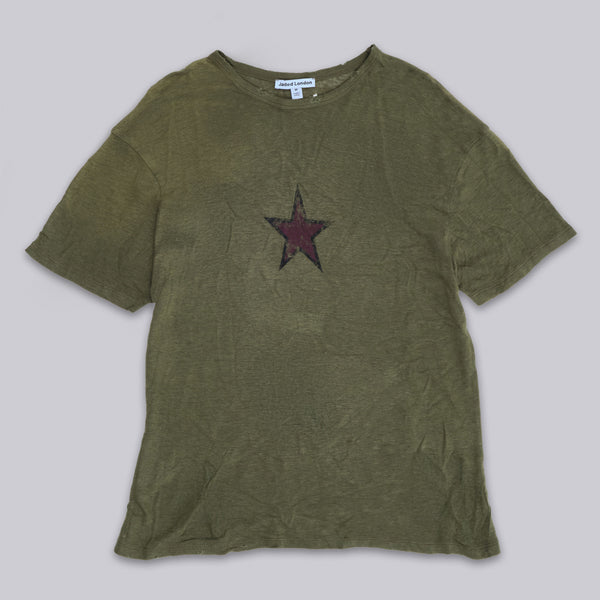 Green Star Sun Faded T-Shirt | Jaded London | Clothing
