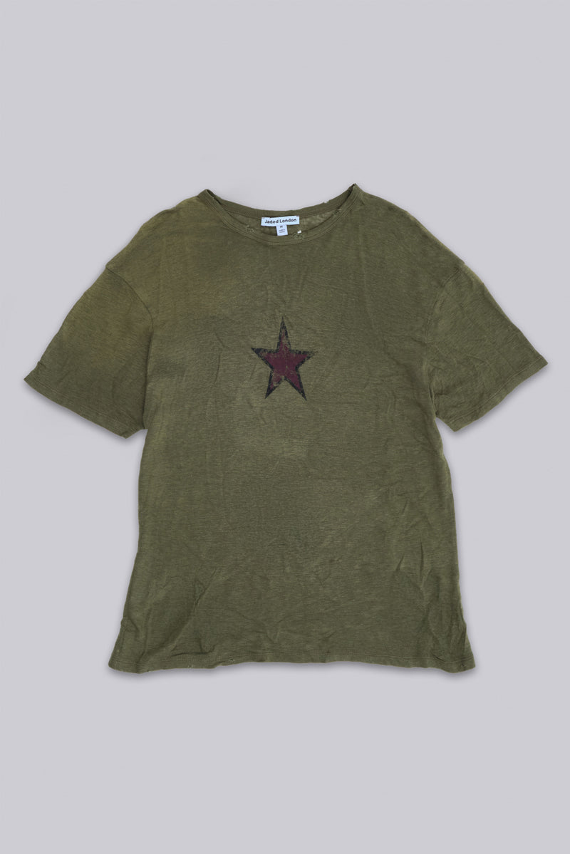 Green Star Sun Faded T-Shirt | Jaded London | Clothing