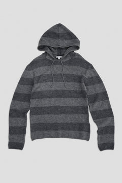 Dornan Striped Knit Hoodie – view 1