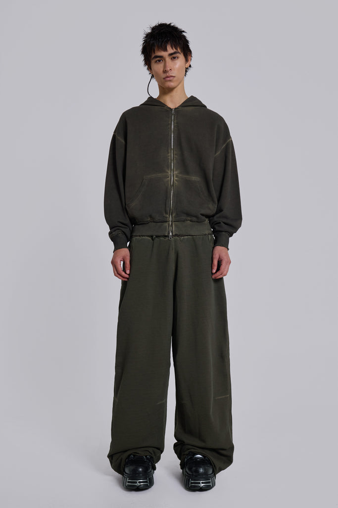 Khaki Oversized Monster Hoodie