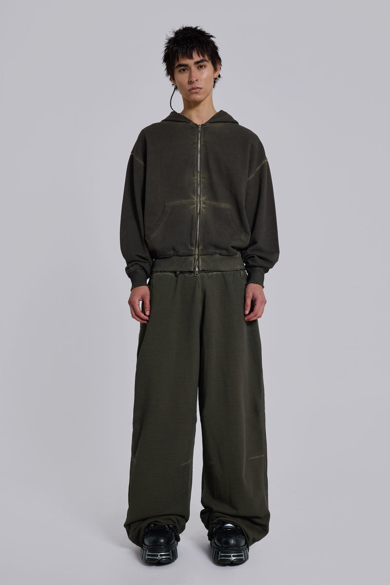 Khaki Oversized Monster Hoodie