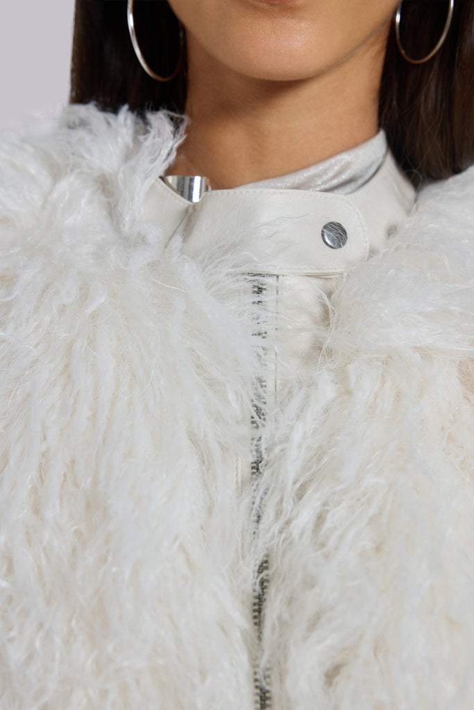 Tilia Faux Mongolian Fur Gilet