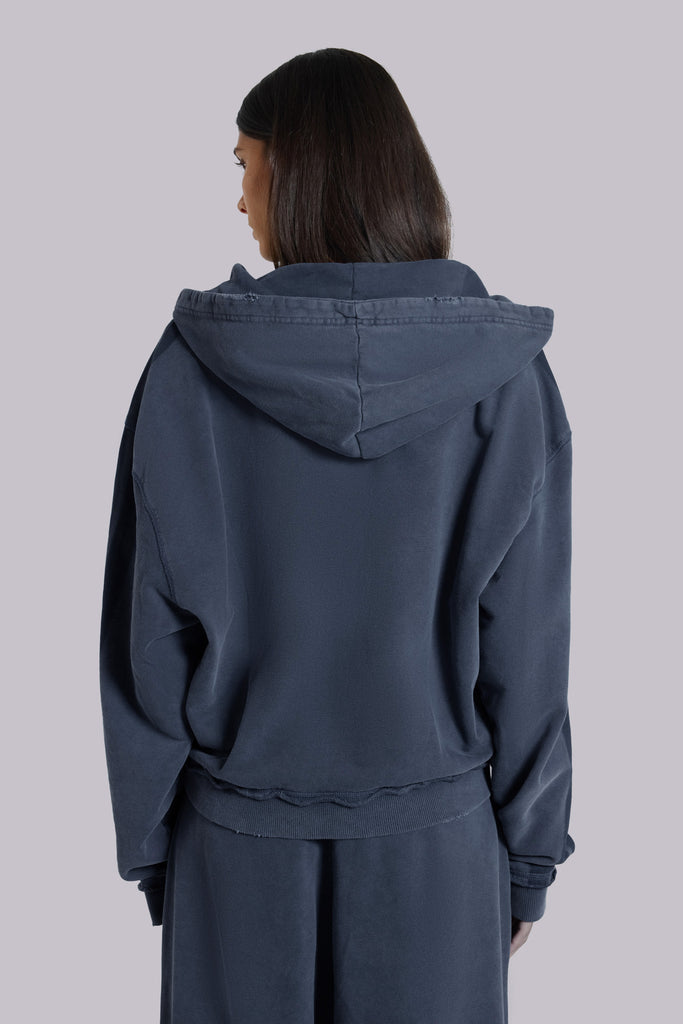 Blue Sporty Baggy Monster Hoodie