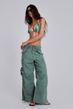 Utility Khaki Cargo Pants - W28 / Green