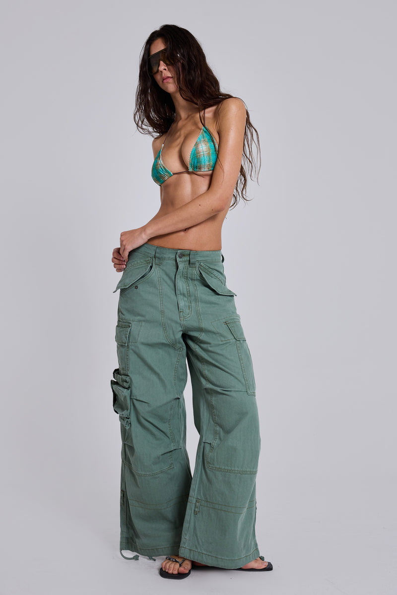 Utility Khaki Cargo Pants | Jaded London