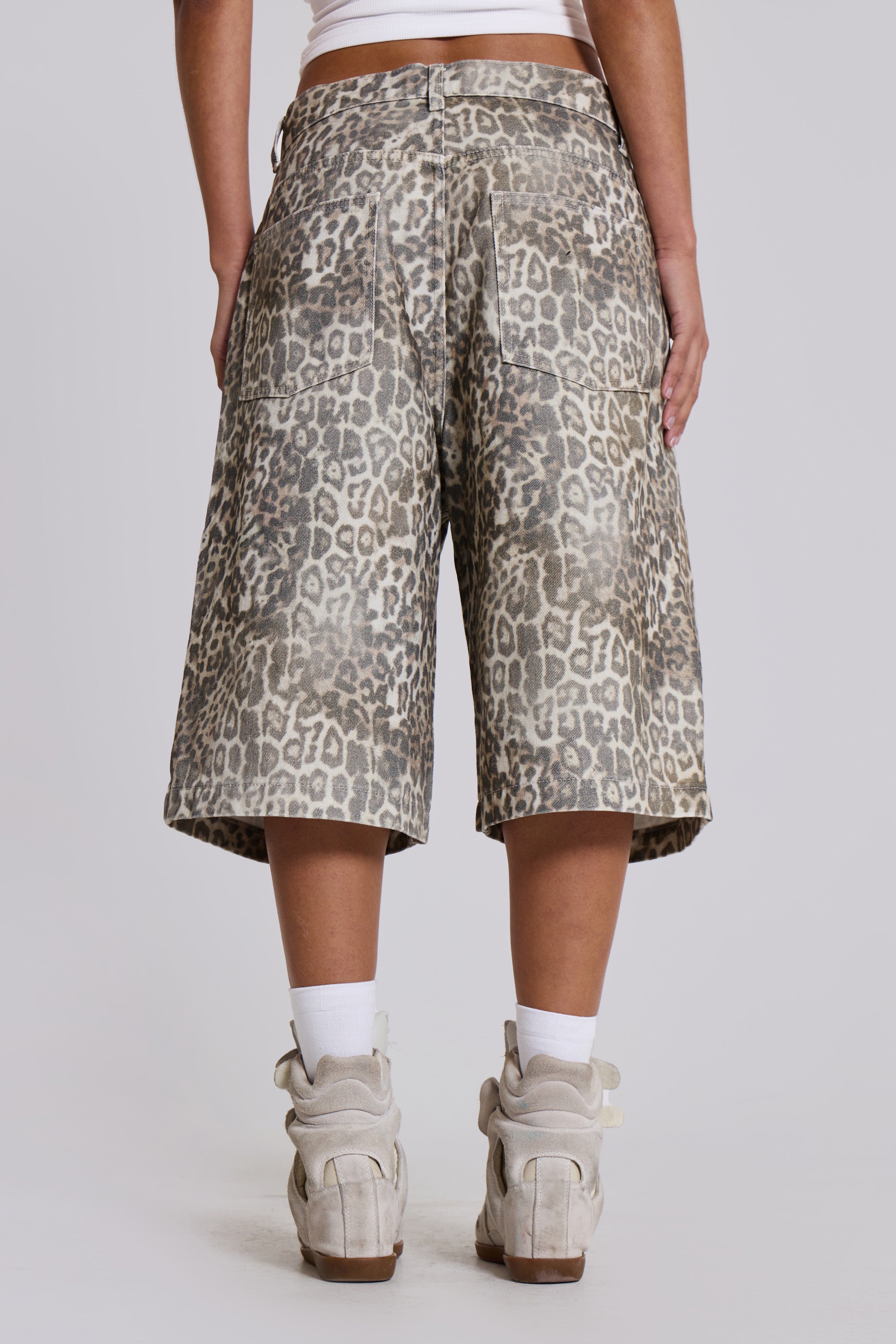 Leopard Fade Colossus Jorts