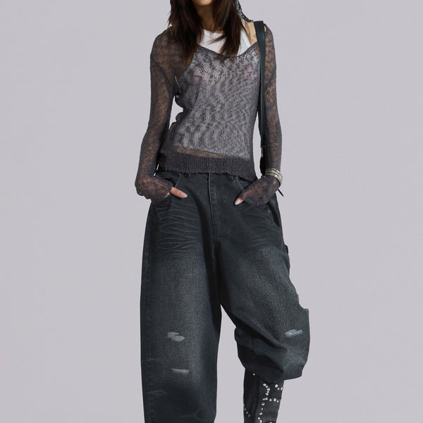 Black Cinch XL Colossus Jeans | Jaded London | Clothing