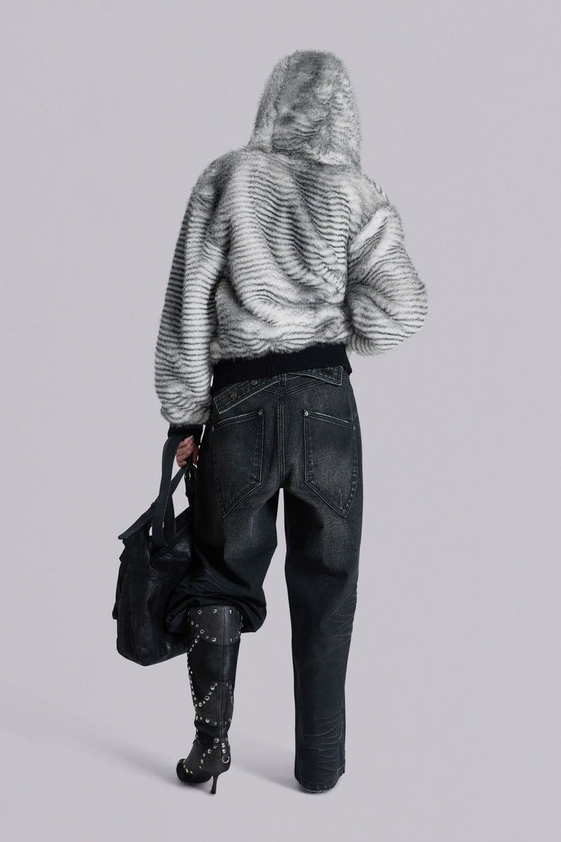 White Bear Faux Fur Jacket