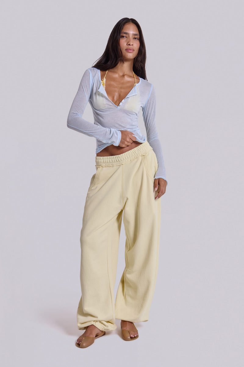 Custard Cuffed Baggy Monster Joggers