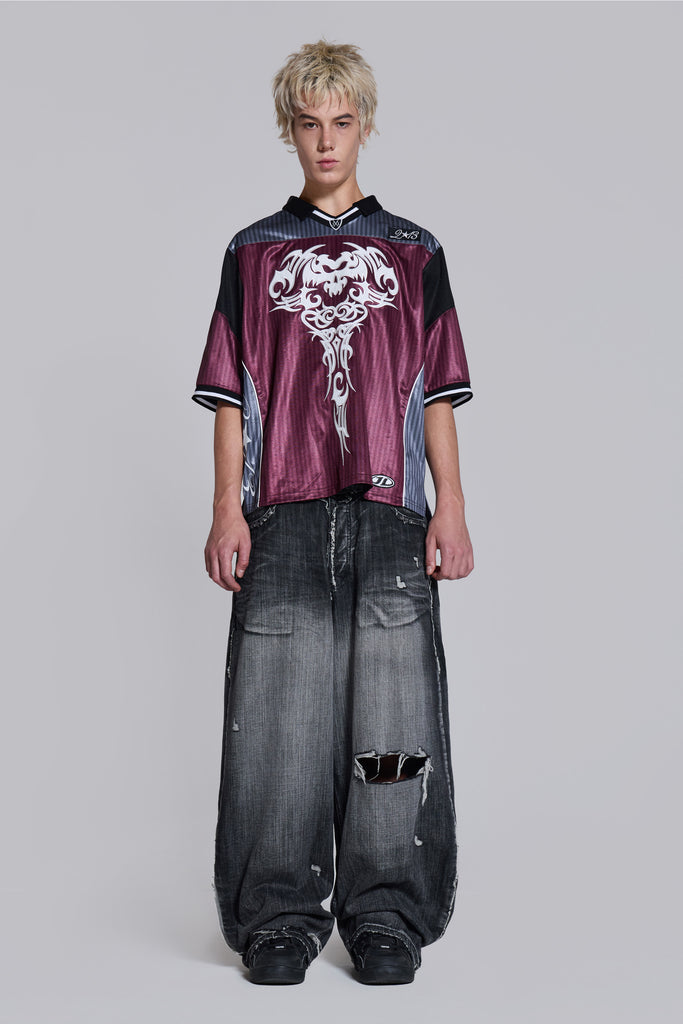 Black Eroded XL Colossus Jeans