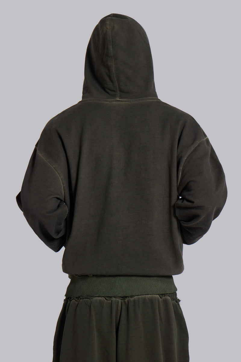 Khaki Oversized Monster Hoodie