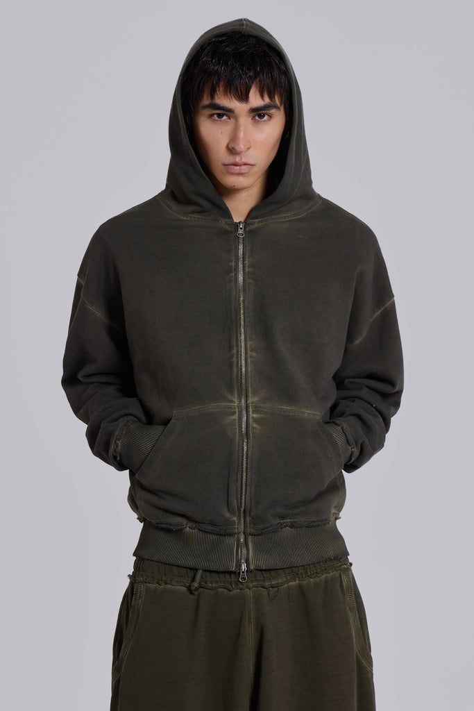 Khaki Oversized Monster Hoodie