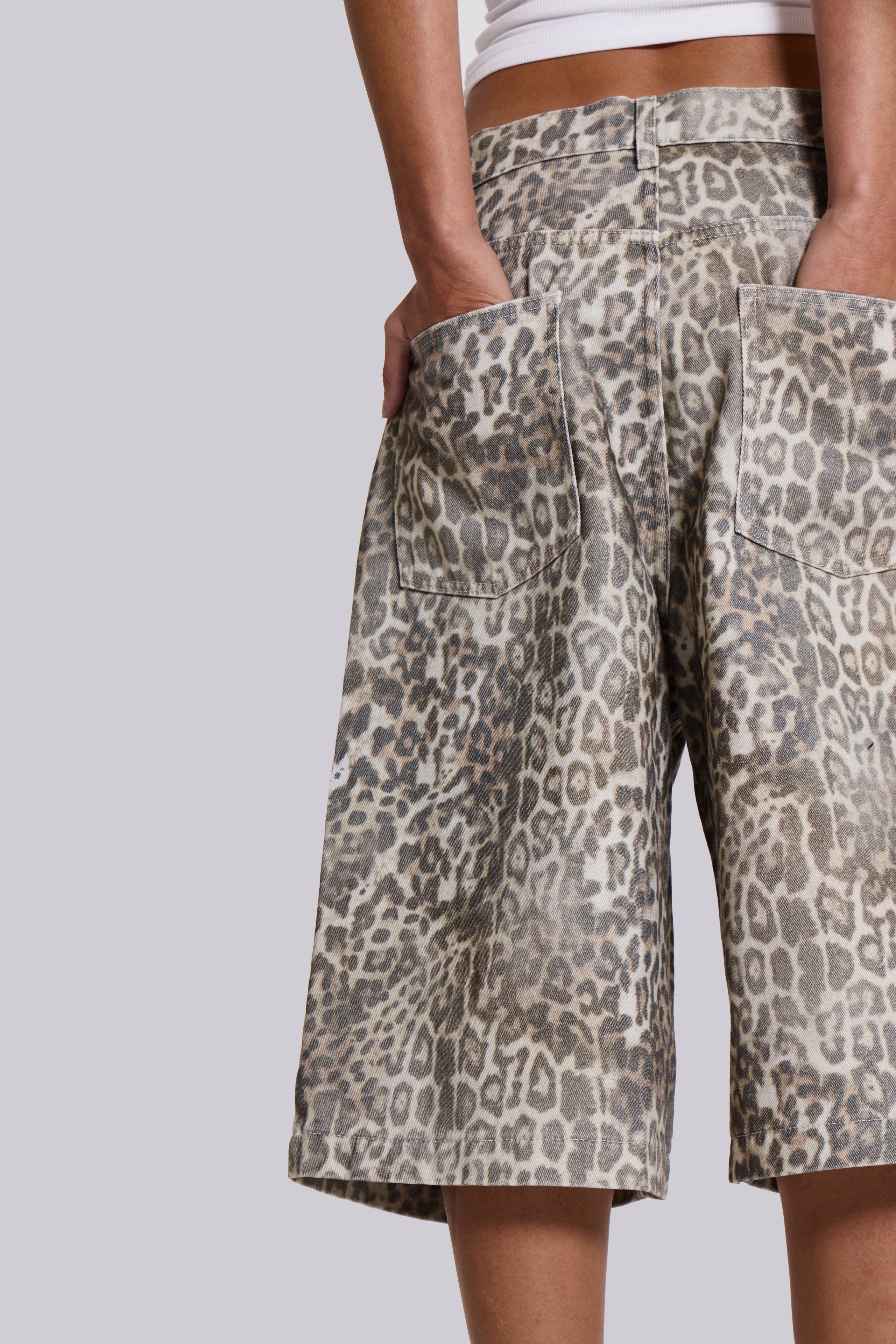 Leopard Fade Colossus Jorts