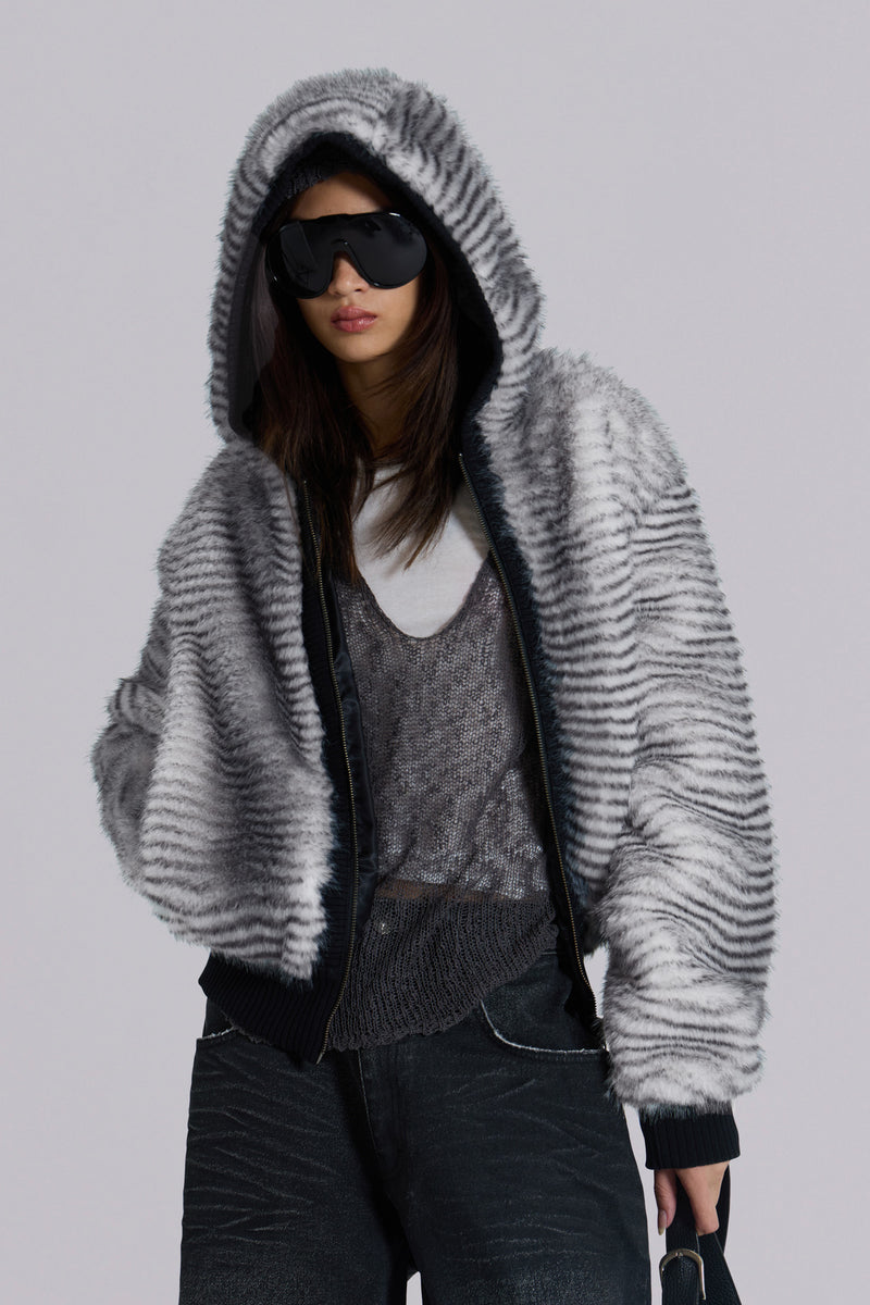 White Bear Faux Fur Jacket