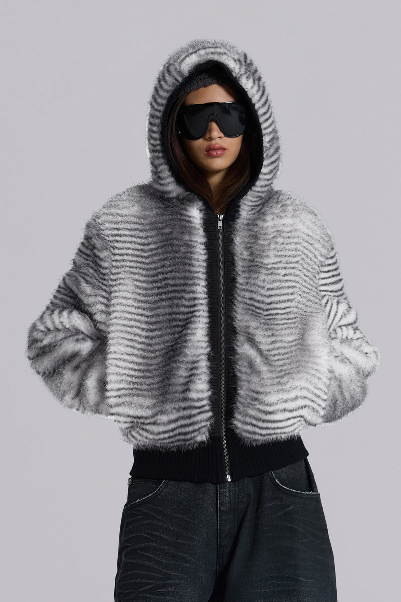 White Bear Faux Fur Jacket