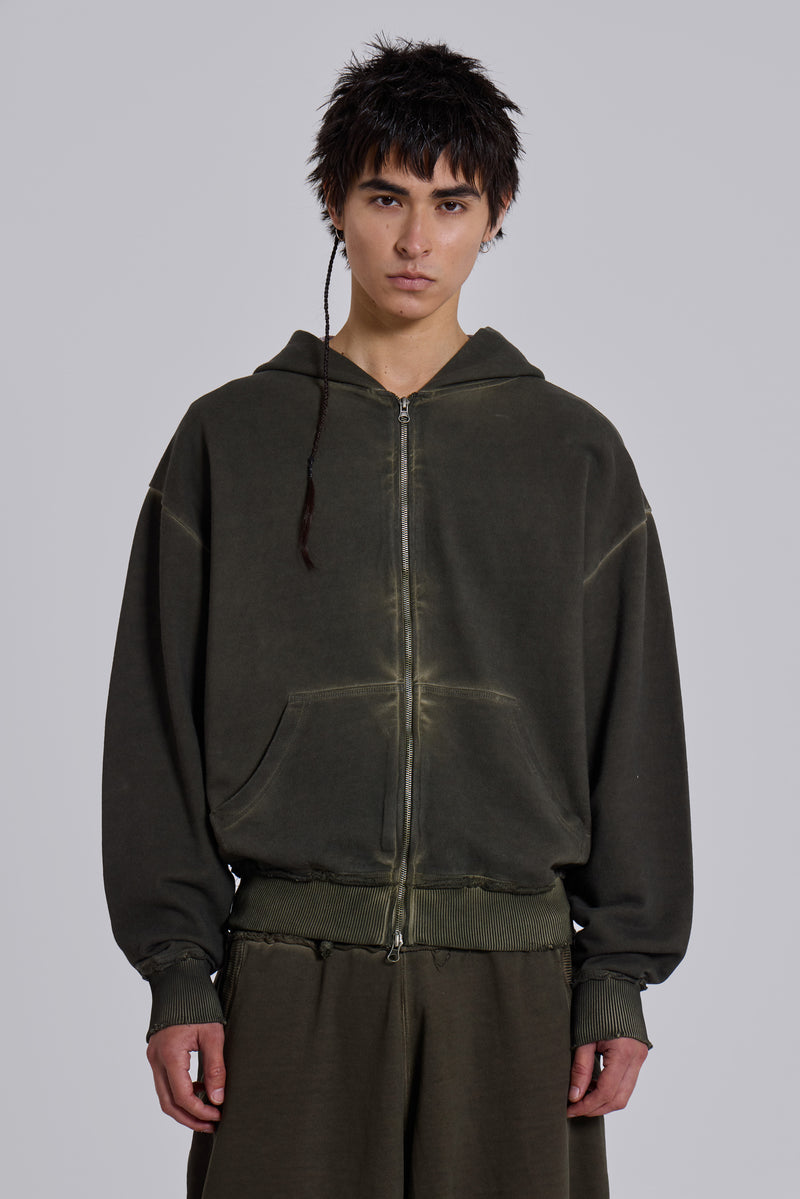 Khaki Oversized Monster Hoodie