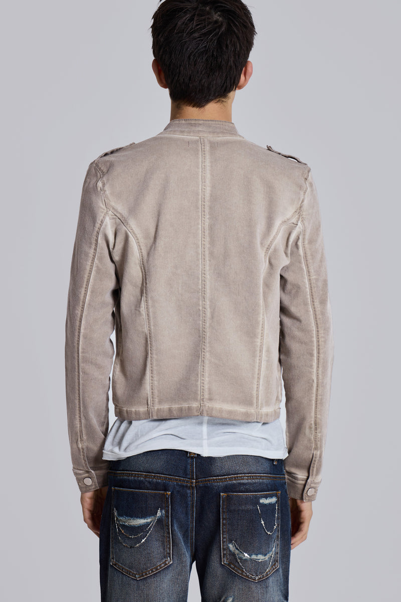 Rebel Military Jacket in Clay
