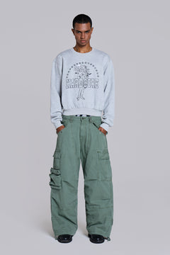 Utility Khaki Cargo Pants - W28 / Green