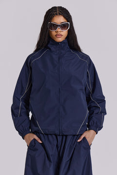 Navy Vapor Tracksuit Top - XL / Navy