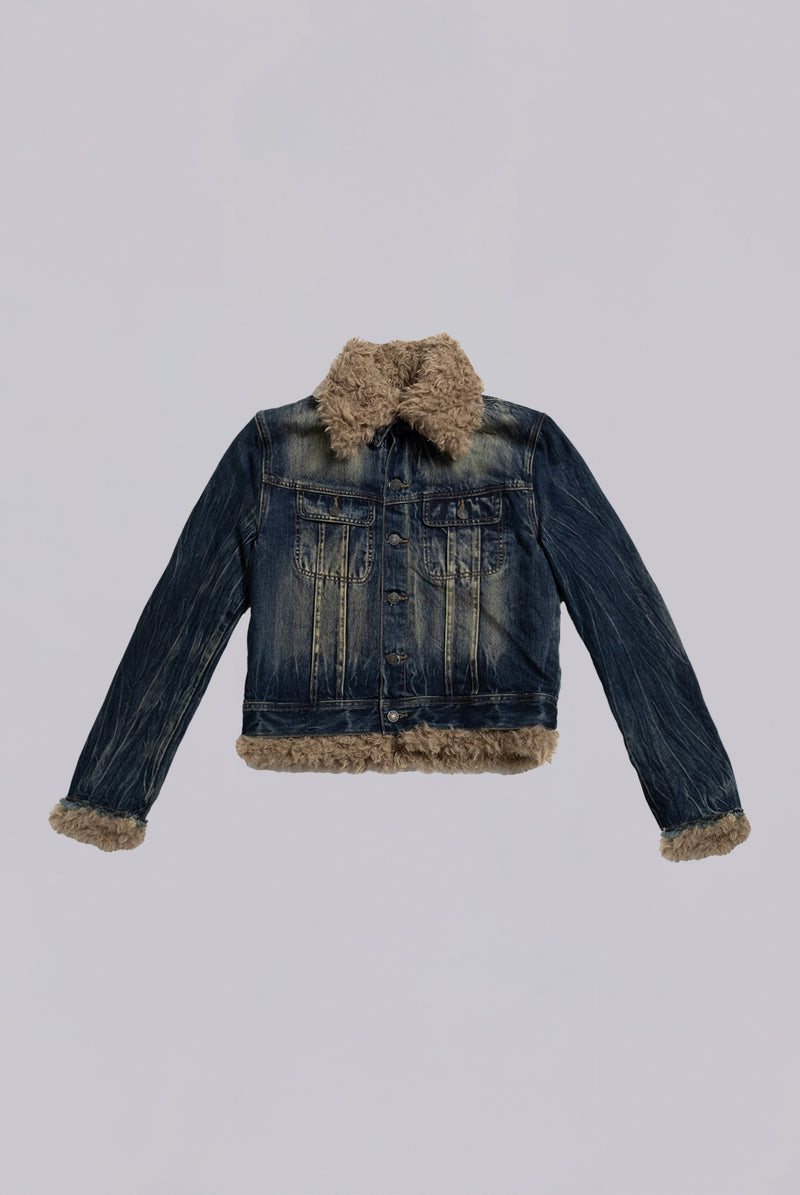 Shaggy Denim Jacket