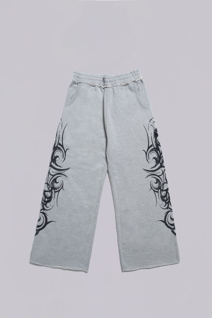 Grey Baggy Blade Joggers