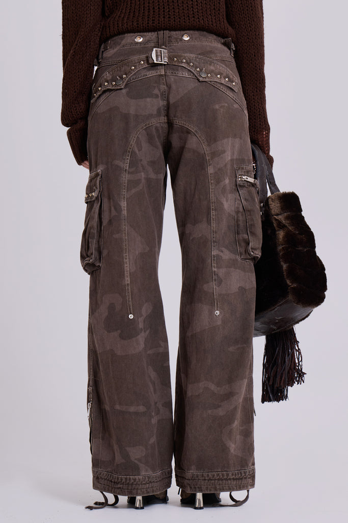 Brown Trooper Camo Cargo Pant