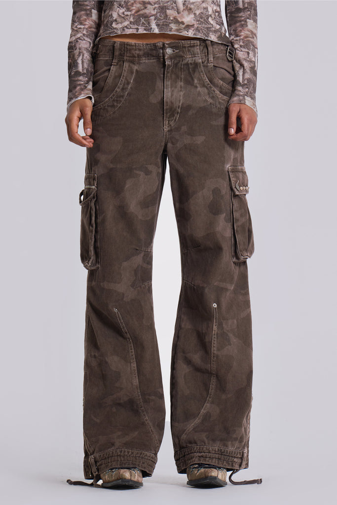 Brown Trooper Camo Cargo Pant