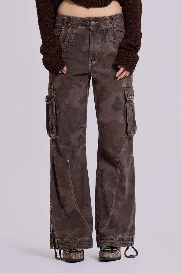 Brown Trooper Camo Cargo Pant