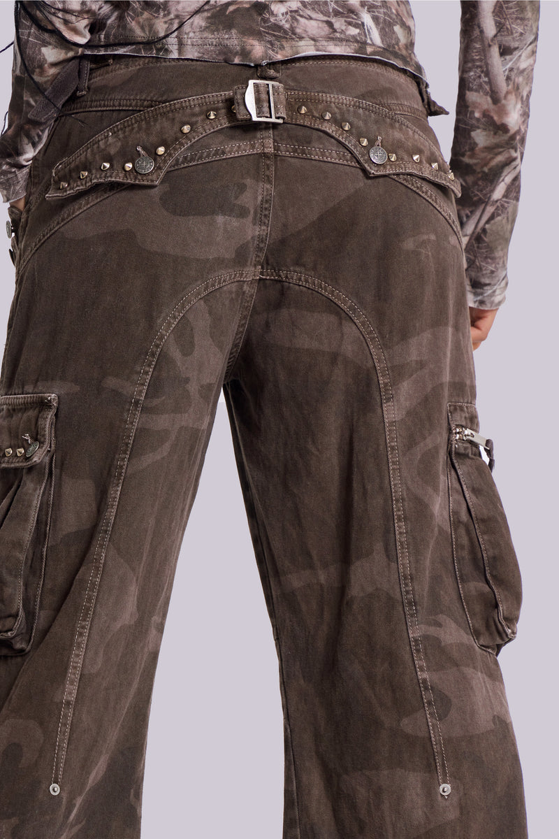 Brown Trooper Camo Cargo Pant