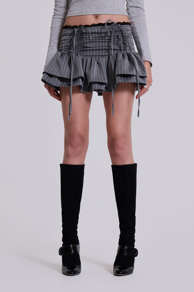 Thursday Pinstripe Mini Skirt