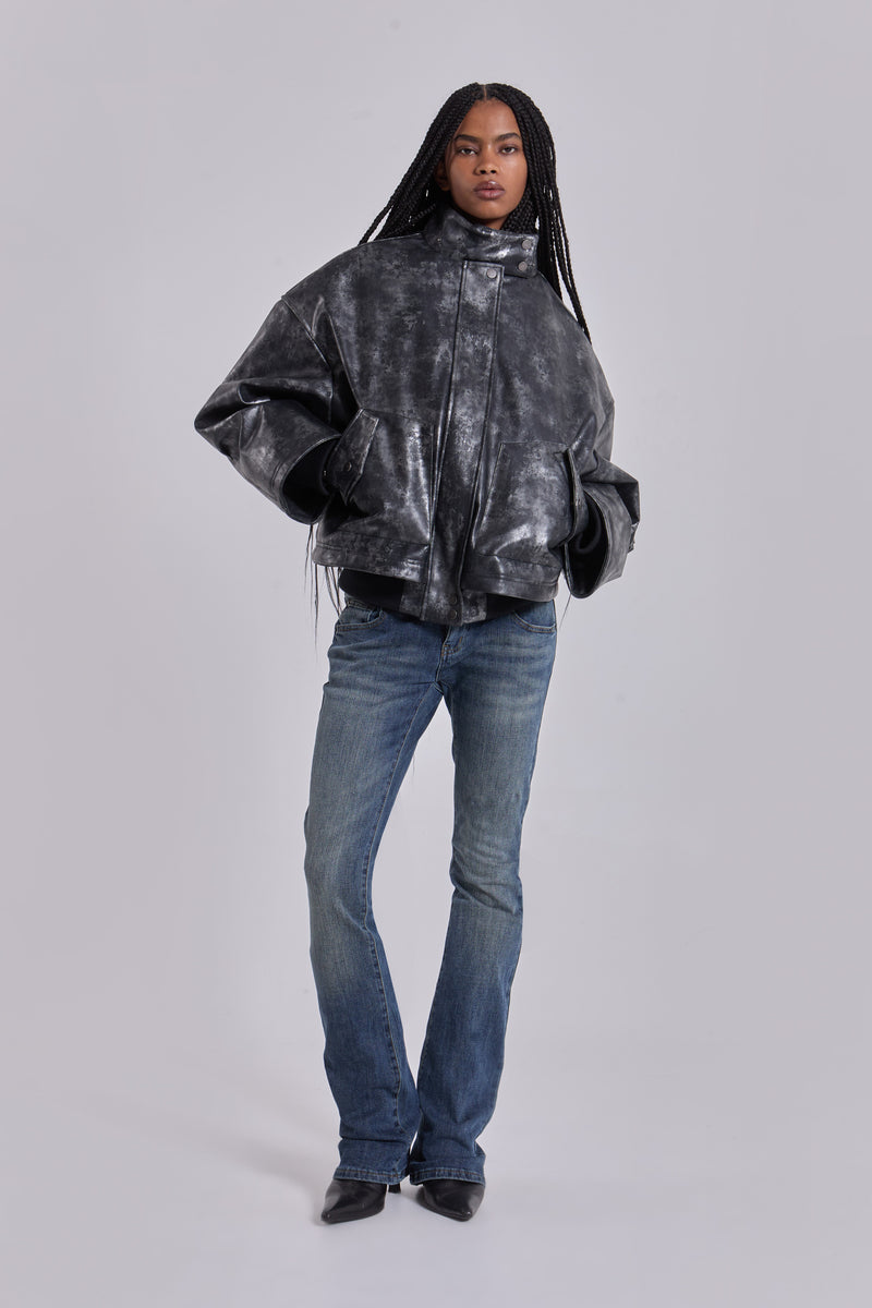 Cassia Cooper Bootcut Jeans in Mid Blue