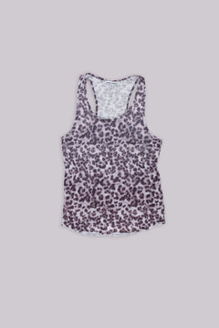 Airbrush Leopard Vest - L / Grey
