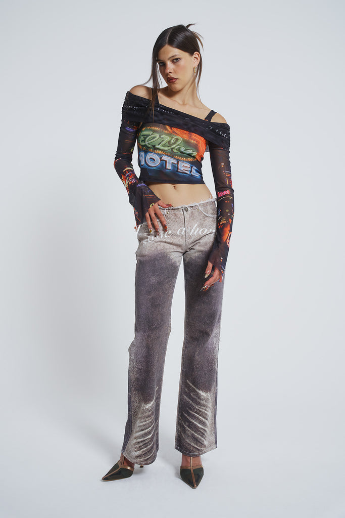 Save a Horse Low Rise Straight Leg Jeans | Jaded London