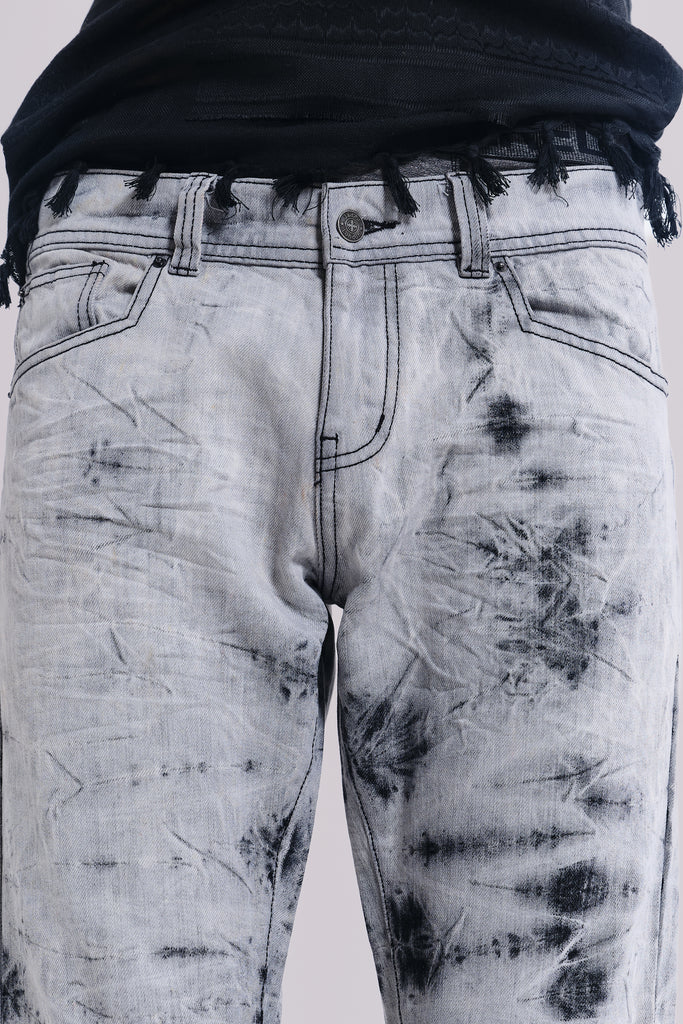 Grey Tie Dye Drift Jeans