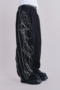 P.O.A. Black Vapor Tracksuit Bottoms - XS / Black