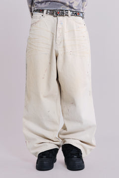 Ecru Paint Colossus Jeans – view 1