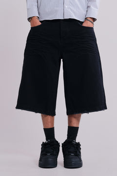 Sand Black Colossus Jorts - W26 / Black