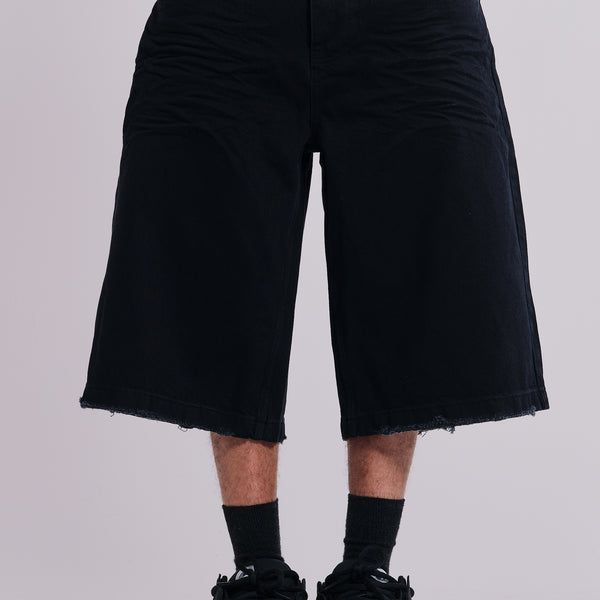Sand Black Colossus Jorts | Jaded London | Clothing