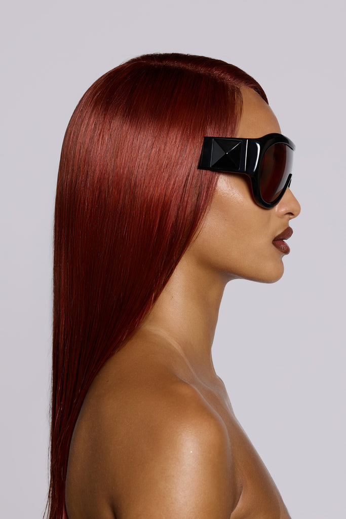 Noctra XL Stud Sunglasses in Damson