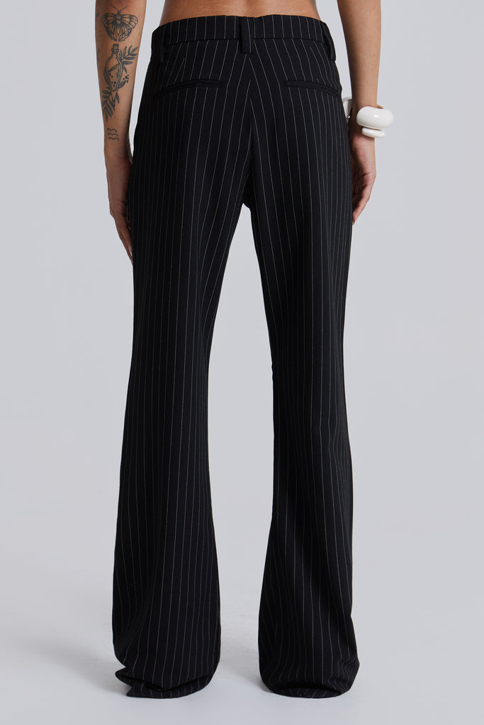 Stacked Bootcut Suit Pants