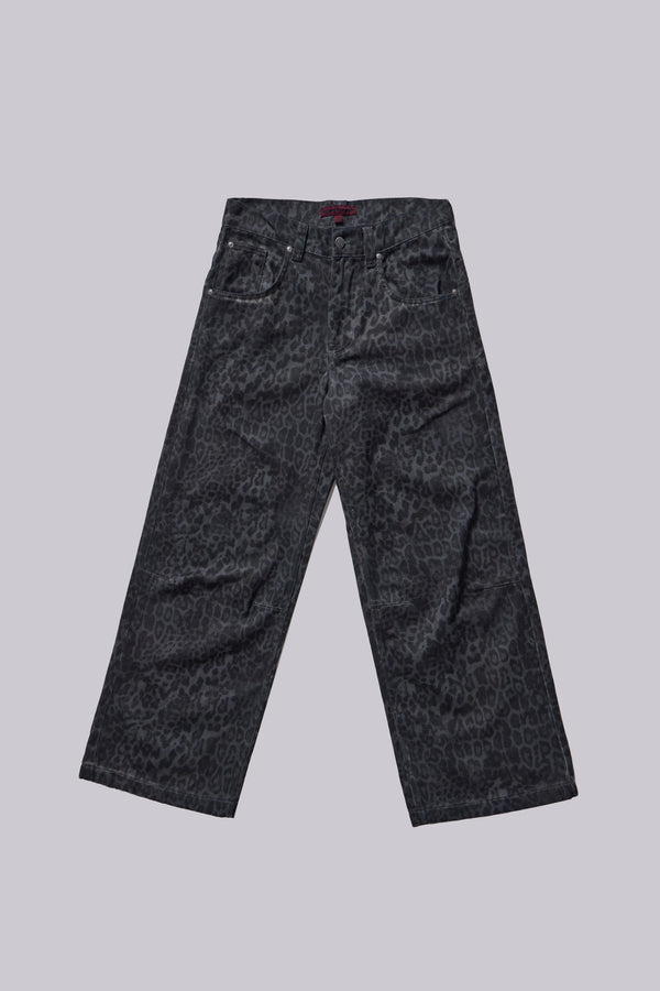 Charcoal Leopard Fade Colossus Jeans