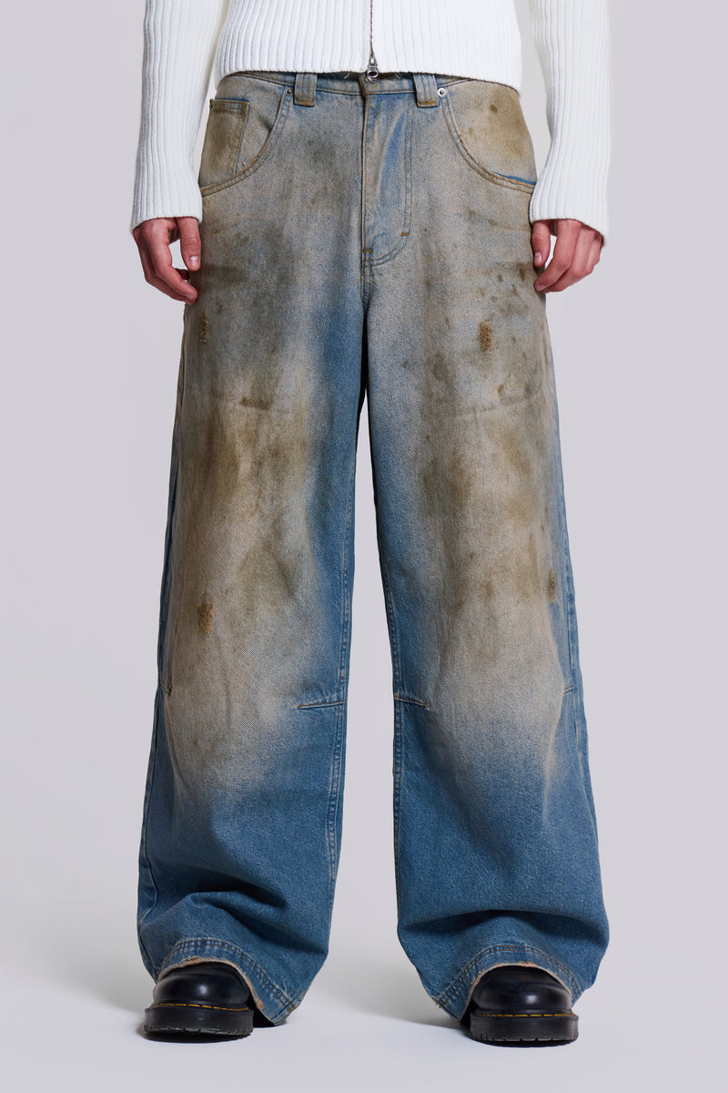 Shop Mud Wash Colossus Jeans | Jaded London | Clothing Shop Mud Wash Colossus Jeans | Jaded London | Clothing