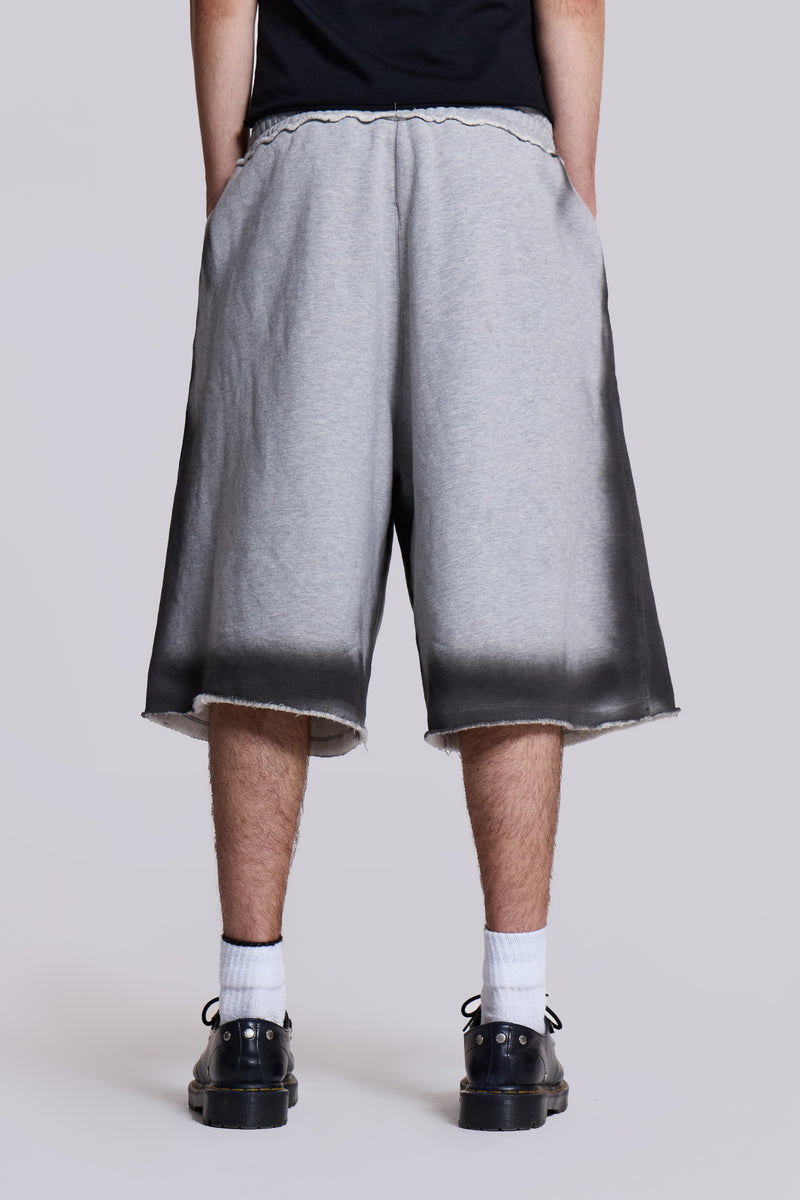 Grey Spray Monster Shorts