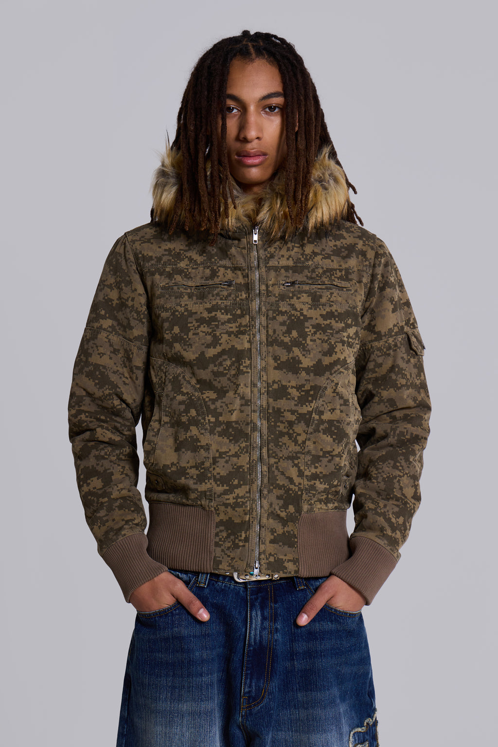 Digi Camo Marshal Jacket | Jaded London | Clothing