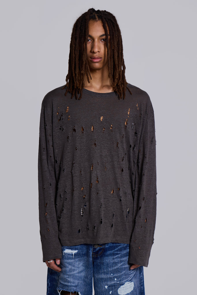 Rifle Distressed Knit Top
