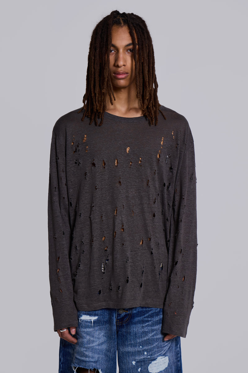 Rifle Distressed Knit Top