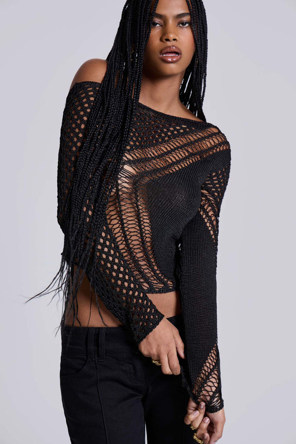 Rave Knit Backless Top