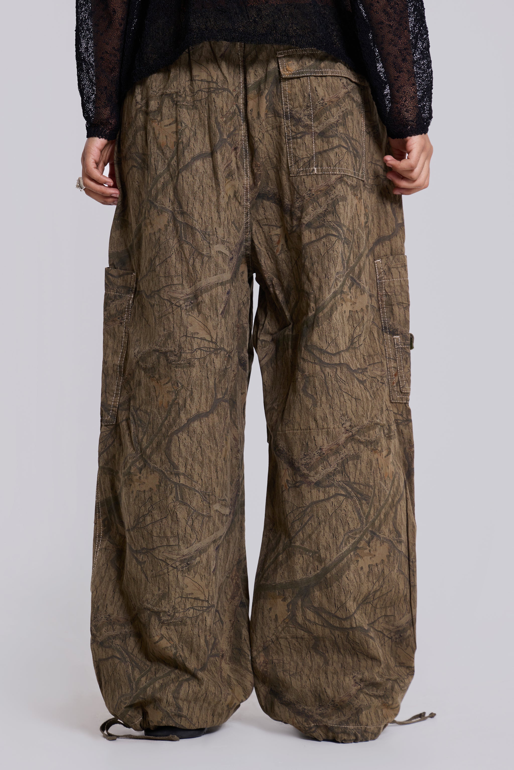 Forest Camo Parachute Pants