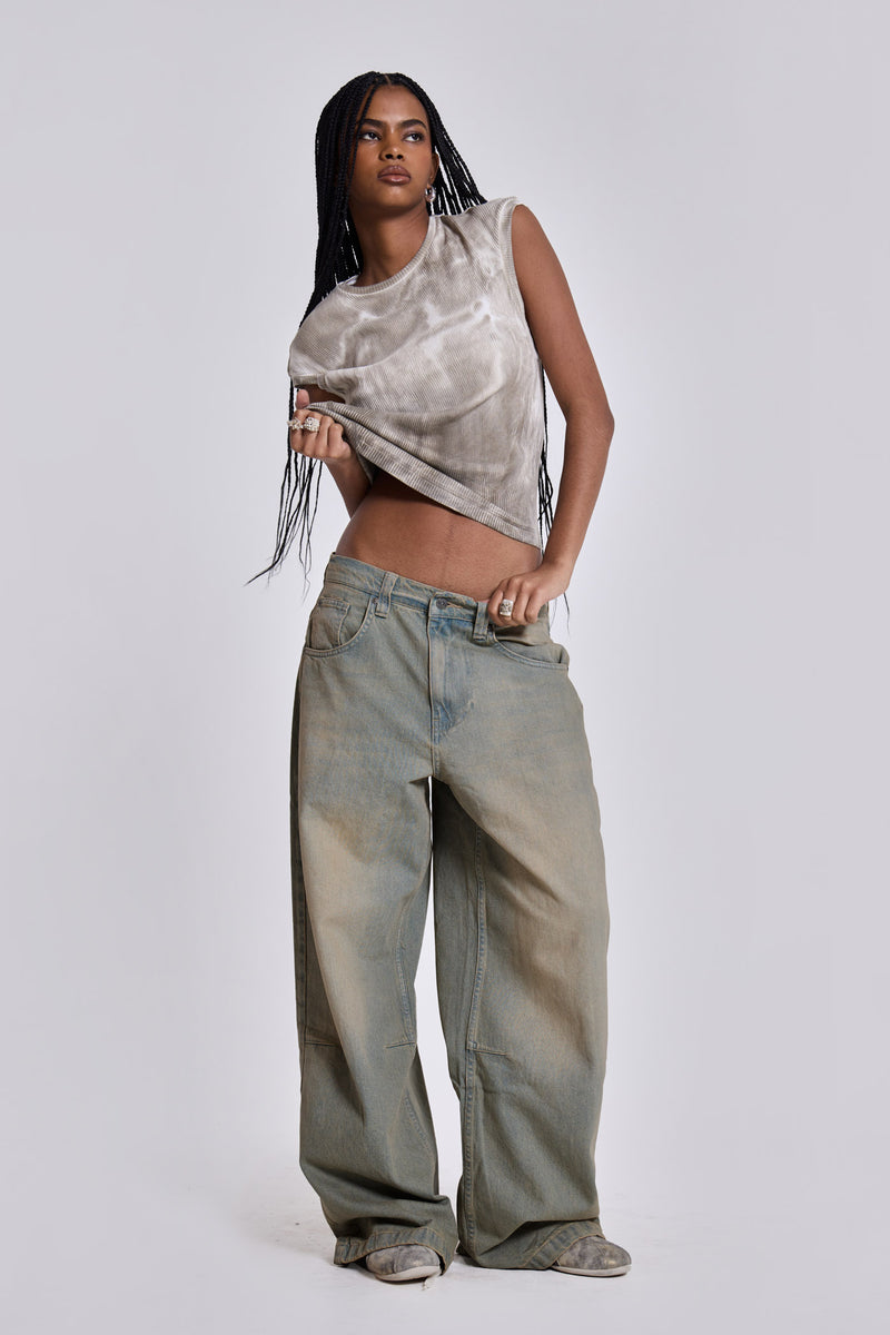 Shop Light Wash Colossus Fit Jeans | Jaded London | Clothing