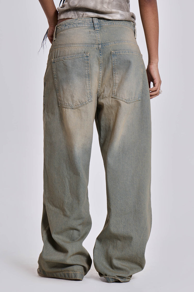 Shop Light Wash Colossus Fit Jeans | Jaded London | Clothing